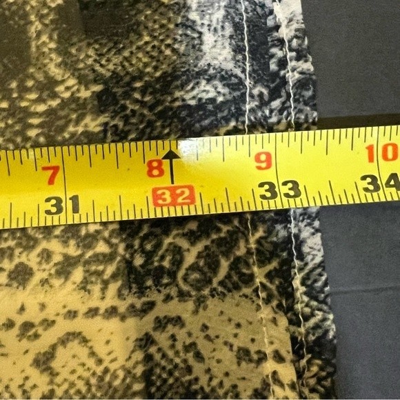 Python Print Judith March Sz S Oversized Dress Cold Shoulder Tie Arms Loose Fit - Picture 12 of 12